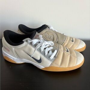 Nike Total 90 3 SP Mens Indoor Soccer Shoes White Black Gum IB8182-100 Size 10.5